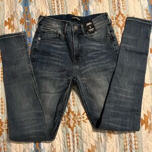 Express- denim perfect legging high rise- size 2